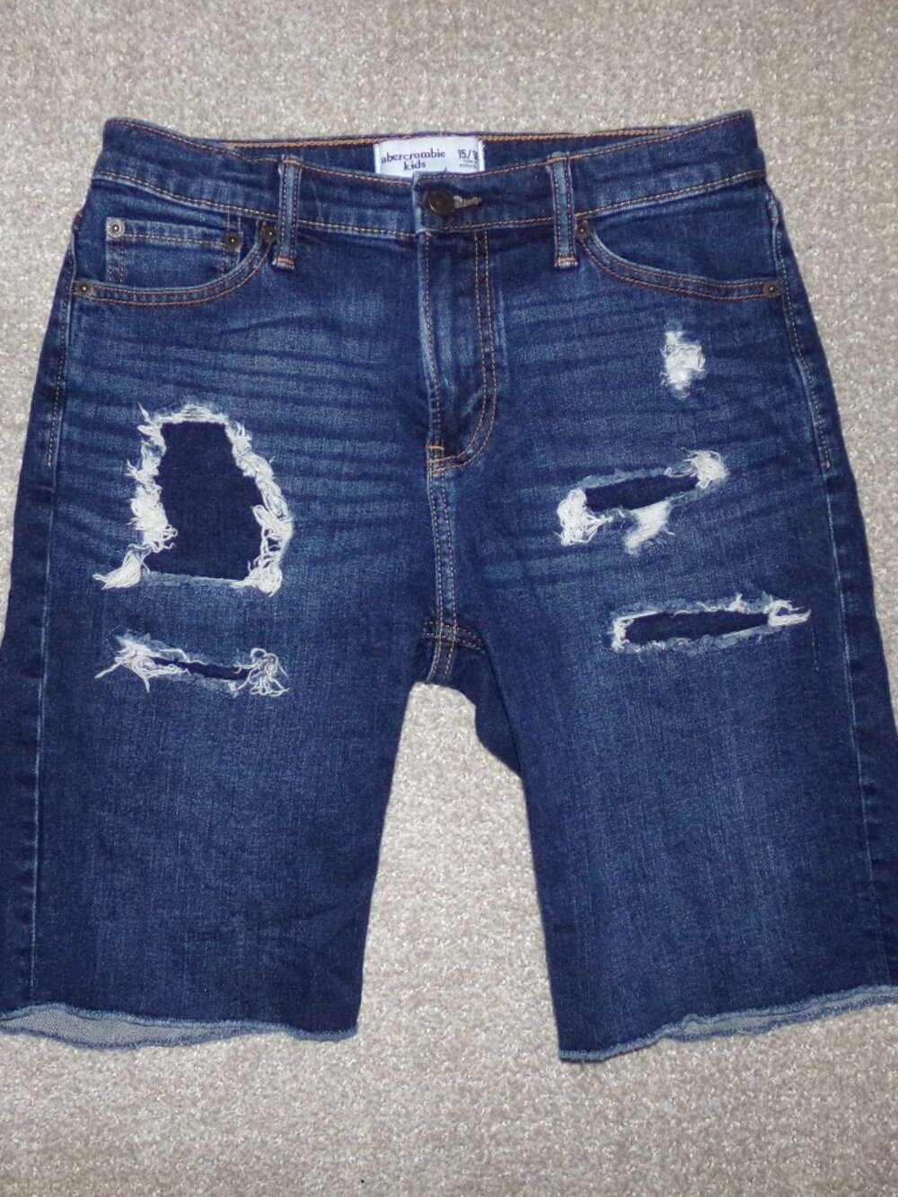 ABERCROMBIE KIDS DENIM SHORTS SZ 15/16.